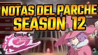 ¡LLEGA LA NUEVA TORRE DE 200 PISOS NOTAS DEL PARCHE SEASON 12  BLACK CLOVER M MOBILE [upl. by Thurman]