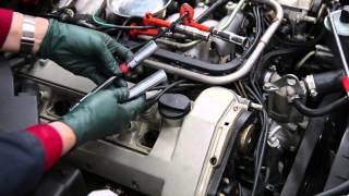 Mercedes M119 V8 Engine Inspection Part 6 Spark Plug Removal Inspection and Replacement [upl. by Enyledam]