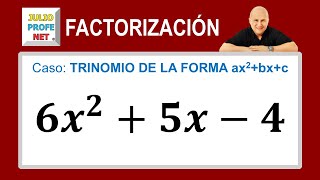 Caso 6 de factorización trinomio de la forma ax²bxc Ejercicio 1 [upl. by Nocam970]