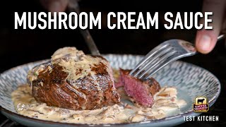 Steak with Mushroom Cream Sauce [upl. by Gamal683]