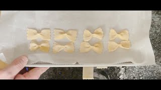 Homemade Bow Tie Pasta  Farfalle [upl. by Ecnaret928]