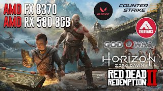 FX 8370 RX 580 8GB in 2024 test in 6 GAMETESTBenchmarks [upl. by Atteyek]