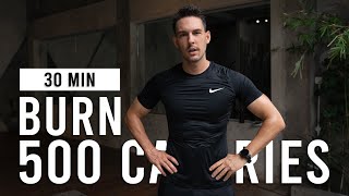 BURN 500 CALORIES with this 30 Minute Cardio HIIT Workout Intense No Equipment [upl. by Paehpos]