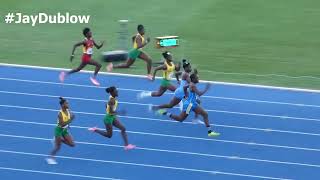 Theianna lee Terrelonge  Edwin Allen  Girls U17 100m FINAL  CARIFTA Trials 2022 [upl. by Nonad]