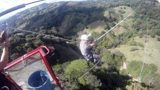 Extreme Tarzan Swing in Costa Rica [upl. by Akiret224]