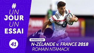 France  NouvelleZélande 2018  Romain Ntamack unJourUnEssai [upl. by Arteid754]