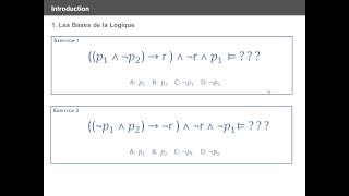 Logique Informatique Intro [upl. by Busiek]