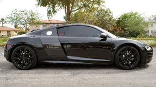 Gloss Black Plasti Dip Audi R8 Wheels [upl. by Calle]