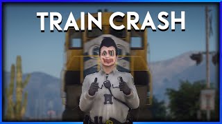 GTA RP  COPS GET DESTROYED BY TRAIN [upl. by Eleaffar]