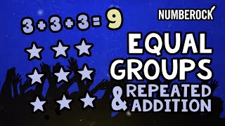 Equal Groups Multiplication Song  Repeated Addition Using Arrays [upl. by Borras796]