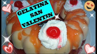 GELATINA DE QUESO SAN VALENTIN [upl. by Gelya689]