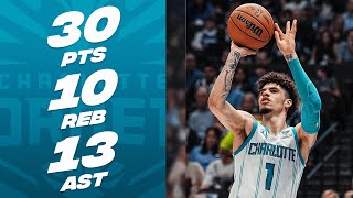 LaMelo Ball Makes Hornets Franchise History In TRIPLEDOUBLE Performance  November 5 2023 [upl. by Ettezus981]