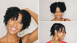 EASY DEFINED Braid Out Tutorial for Short Natural Hair [upl. by Eelytsirk]