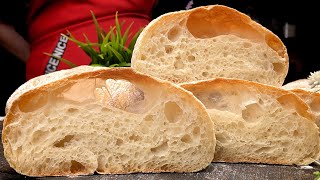 Hören Sie auf Brot zu kaufen und machen Sie Chaabata nach diesem Rezept Brot mit Alveolen [upl. by Eilyab]