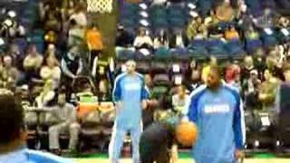 Allen Iverson in warm up UNREAL [upl. by Wendye323]