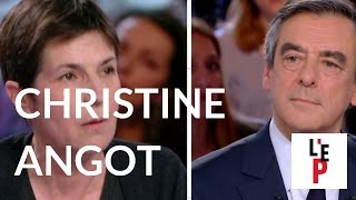 Linattendu  Christine Angot  LEmission politique avec François Fillon le 23032017 France 2 [upl. by Madge]