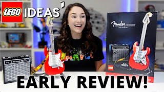 LEGO Ideas Fender Stratocaster Guitar EARLY REVIEW [upl. by Cenac]