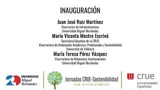 JORNADAS CRUESOSTENIBILIDAD INAUGURACIÓN [upl. by Odrahcir]