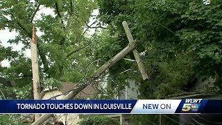 NWS confirms at least 1 tornado touched down in Louisville on Fourth of July [upl. by Petey]