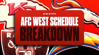 2024 NFL schedule breakdown for EVERY TEAM in the AFC West  CBS Sports [upl. by Alpers591]