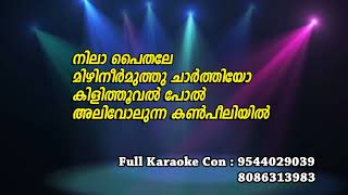 Nila Paithale Karaoke With Lyrics  Olympian Anthony Adam [upl. by Lletnuahs]