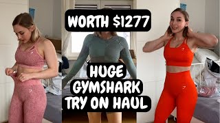 HUGE 1277 GYMSHARK TRY ON HAUL [upl. by Airehs]