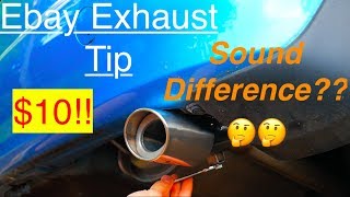 Installing an exhaust tip  SOUND TEST [upl. by Idnor]