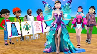 Scary Teacher 3D vs Squid Game Choose Barbie Dress Squid Game Doll Nice or Error 5 Times Challenge [upl. by Eiramlehcar]