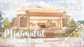 Roblox Bloxburg  Minimalist Aesthetic Food Truck  Minami Oroi [upl. by Collayer320]