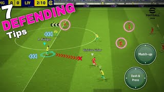 7 Defending Tips  eFootball Pes 2024 Mobile  Basic  Pro Tips For Defending [upl. by Lelith109]