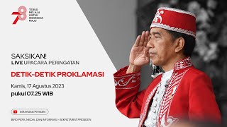 Saksikan Upacara Peringatan DetikDetik Proklamasi Kemerdekaan Republik Indonesia 17 Agustus 2023 [upl. by Ahsinej234]