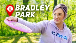 Bradley Park Is BEAUTIFUL  Peoria Illinois  Discovering Disc Golf [upl. by Olinad]