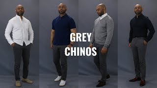 How To Wear Grey Chinos [upl. by Mcgaw368]