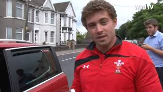 Ticket drop with Leigh Halfpenny  WRU TV [upl. by Susejedairam]