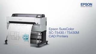 Epson SureColor SCT5430 amp SCT5430M Product Intro  36 inch Large Format Multifunctional Printer [upl. by Alis972]