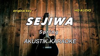 Sejiwa  Spring  KARAOKE AKUSTIK [upl. by Ycniuqal]