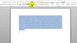 👨‍🏫 como hacer para ponerle interlineado a un texto en word  TUTORIALES DE WORD FACILES [upl. by Ahsial283]