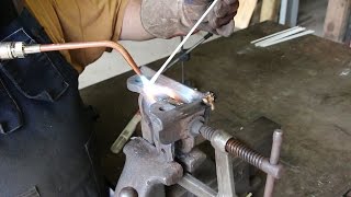 Victor Safe Restoration  Part 2 Repairing Broken Cast Iron by Brazing [upl. by Ekram676]