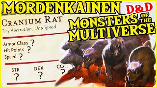 Cranium Rat from Mordenkainen Monsters of the Multiverse for Dungeons and Dragons Toss Your Cheese [upl. by Pax]