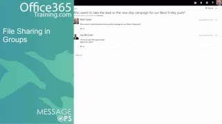 Office 365 Groups  File Sharing in Groups [upl. by Hayimas]