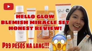 HELLO GLOW BLEMISH MIRACLE SET HONEST REVIEW 2023 [upl. by Saticilef]