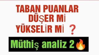 Taban Puanları Düşer mi Yükselir mi  2 analiz 👉Eşit Ağırlık yks2024 üniversite tercihler [upl. by Adamek161]