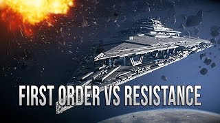 FIRST ORDER VS RESISTANCE  Star Wars EMPIRE AT WAR Yoden Mod [upl. by Ellered]