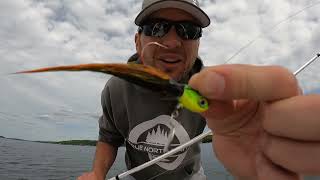 Rip Jigging Explained  How to fish bucktailshair jigs for Walleye Ontario Walleye Fishing [upl. by Anaeco81]