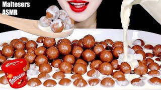 ASMR MALTESERS CHOCOLATE WITH WHIP CREAM MUKBNAG REAL SOUND NO TALKING [upl. by Accisej]