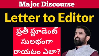 Letter writing in English in Telugu  Major Discourses  10th class English letter Writing [upl. by Menard]