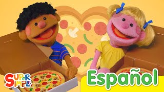 Pizza vs Hamburguesa  ¿Qué Vamos a Comer  Canciones Infantiles  JunyTony en español [upl. by Tem667]