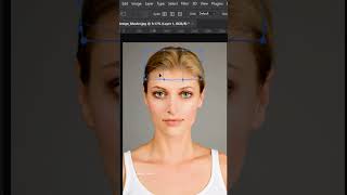 Simple Way To Make Forehead Shorter  Short Photoshop Tutorial shorts [upl. by Nowd]