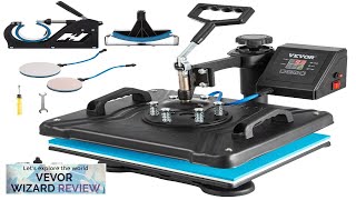 VEVOR Heat Press Machine 12X15 Inch 6 in 1 Combo Digital Multifunctional Review [upl. by Aenotna]