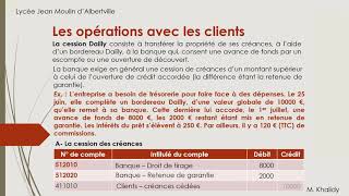 Opérations avec les clients  Cession Dailly [upl. by Borlase]